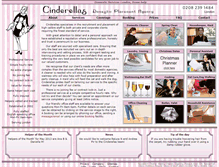 Tablet Screenshot of cinderellas.biz
